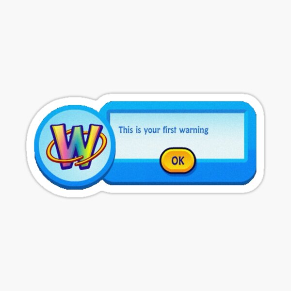 Webkinz Error Sticker Sticker