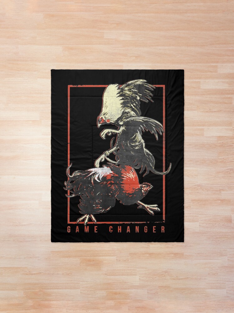 Alternate view of Vintage Cock Fight Shirt - Game Fowl Enthusiast Shirt Comforter