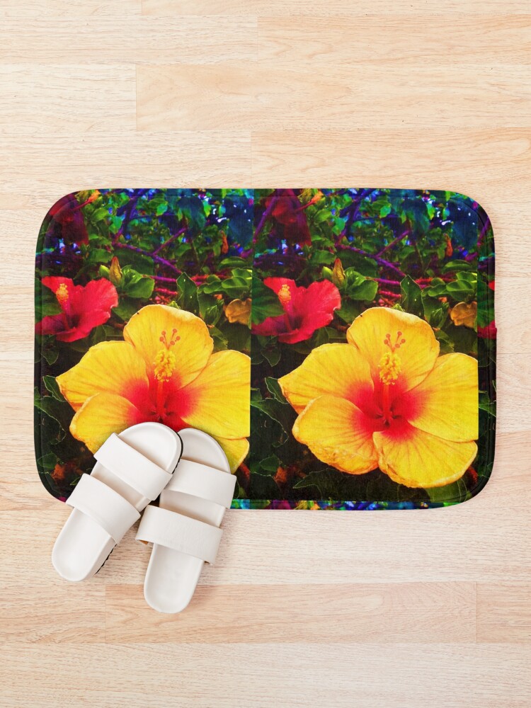 flower bath mat