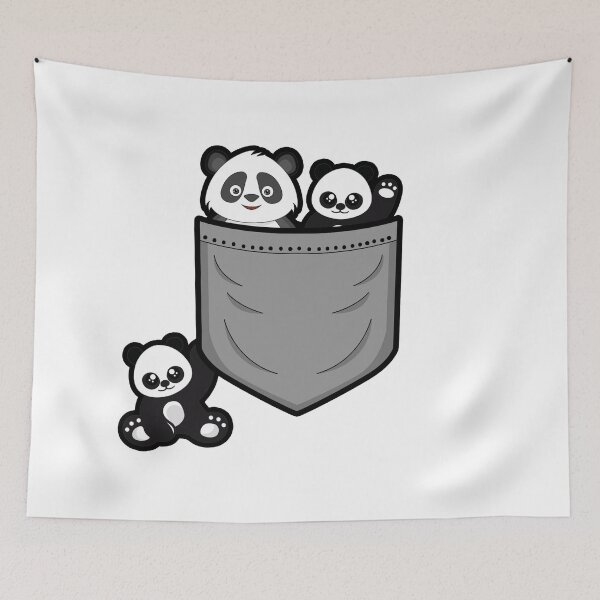 Item preview, Panda bag cute pandas googly gift designed and sold by redshirtz.