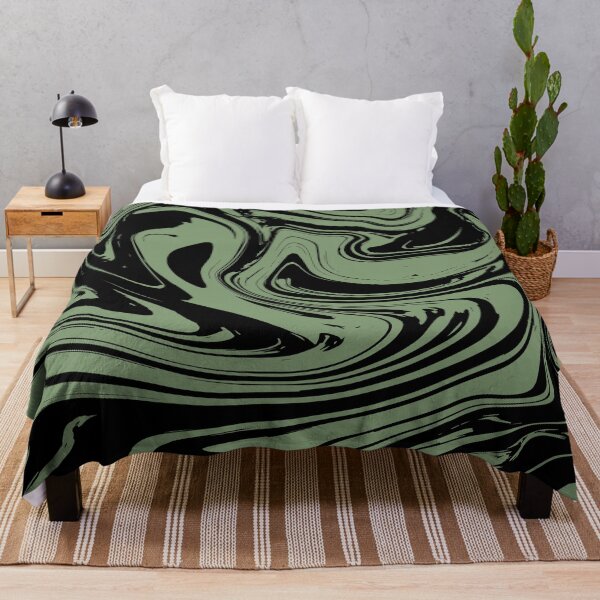 Item preview, Marbled Texture (sage on black) designed and sold by quinnhopp.