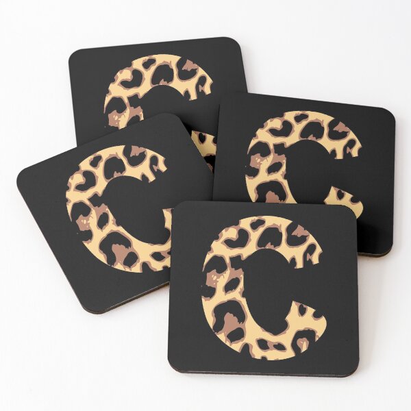 Item preview, Letter C Initial Cheetah Monogram Sticker designed and sold by Creative Brat Design Studio.