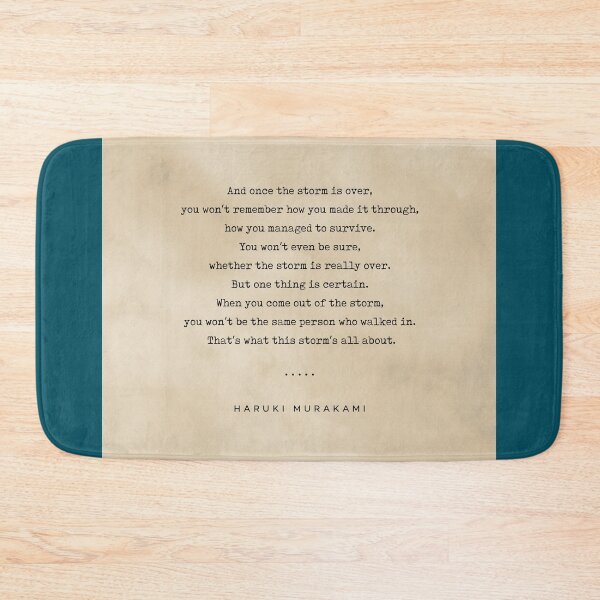 Item preview, Haruki Murakami Quote 01 - Typewriter Quote on Old Paper - Minimalist Literary Print designed and sold by Studio Grafiikka.