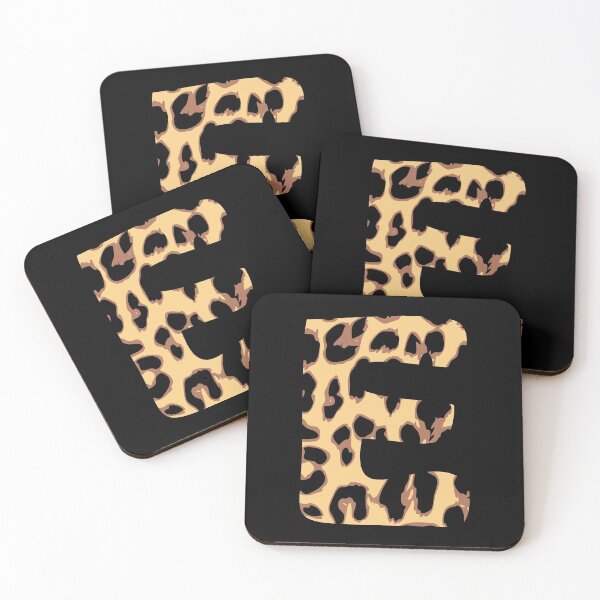 Item preview, Letter E Initial Cheetah Monogram Sticker designed and sold by Creative Brat Design Studio.