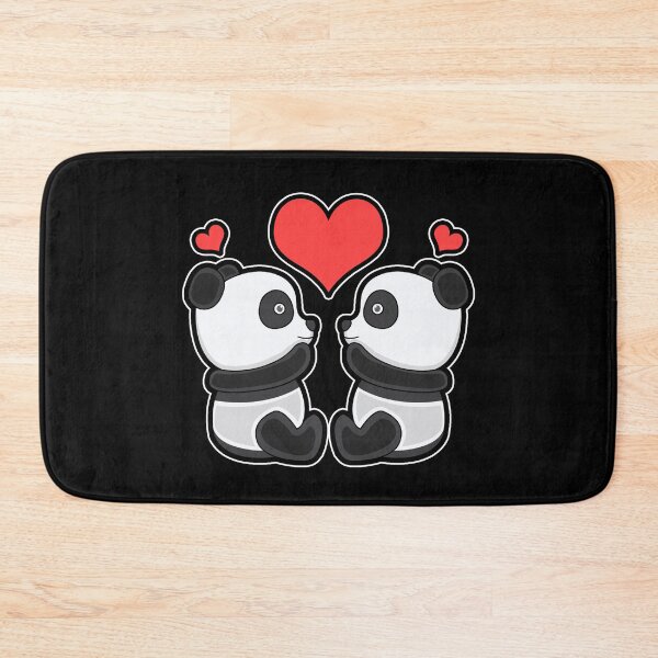 Item preview, Panda couple love hearts bear panda bear gift designed and sold by redshirtz.