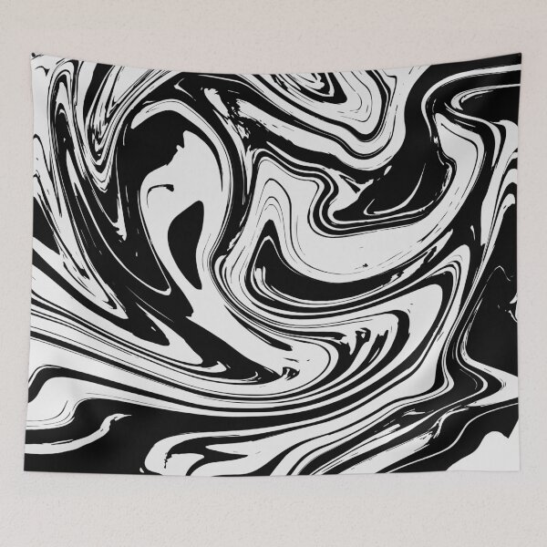 Item preview, Marbled Texture (white on black) designed and sold by quinnhopp.