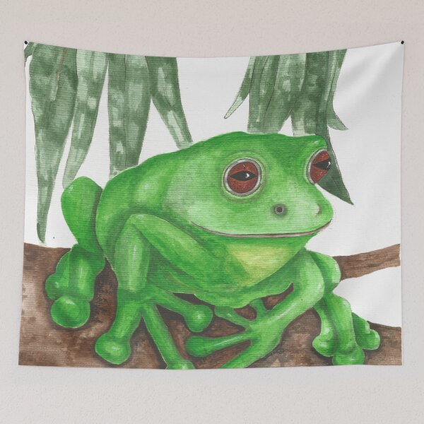 Item preview, Bold Green Frog designed and sold by PeeJayArt.