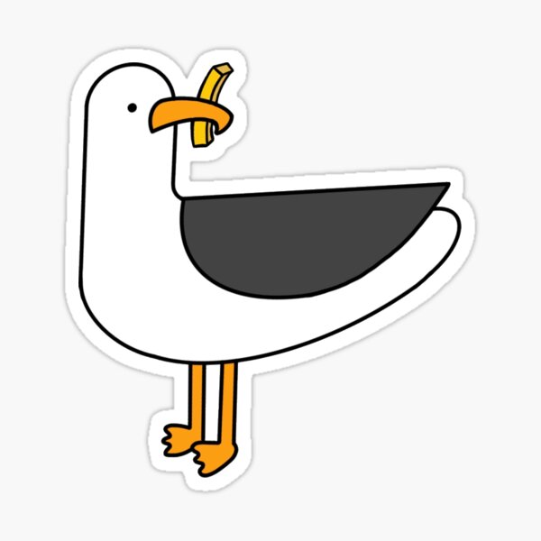 Seagull Fry Thief  Sticker