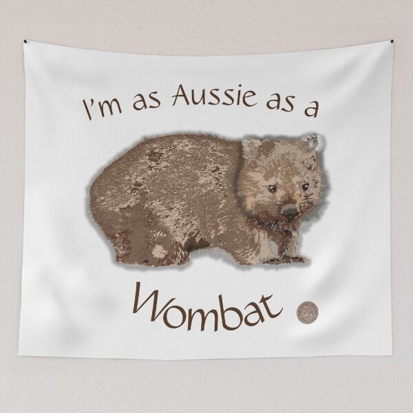 Item preview, Wombat (Vombatus ursinus) by Chrissy Wild designed and sold by ChrissyWild.