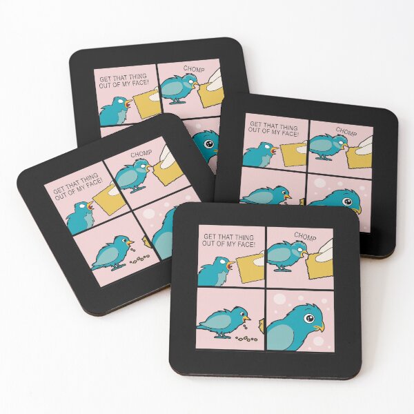 Item preview, Chomp bird meme biscuit funny gift idea designed and sold by redshirtz.