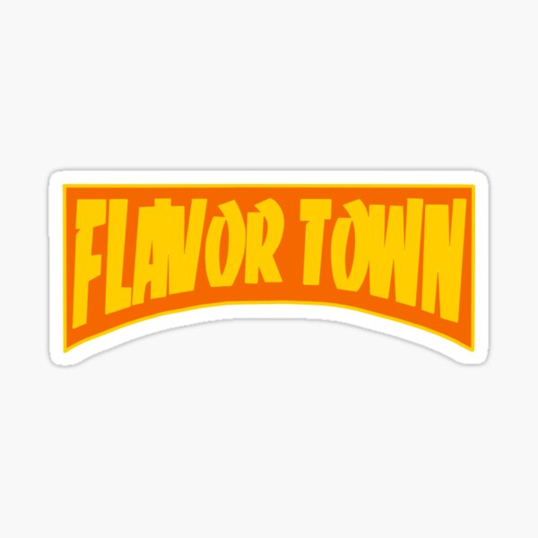 Welcome to Flavor Town sticker Food TV Guy Fieri Diners Drive-ins Dives 