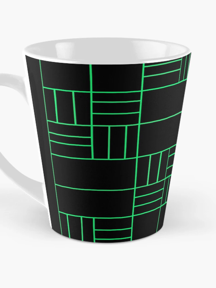 Thumbnail 3 of 4, Coffee Mug, Techno Block Pattern designed and sold by RenaInnocenti.