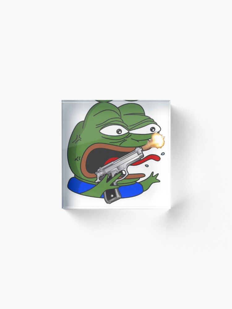 Pepega with Gun Sticker for Sale by renukabrc