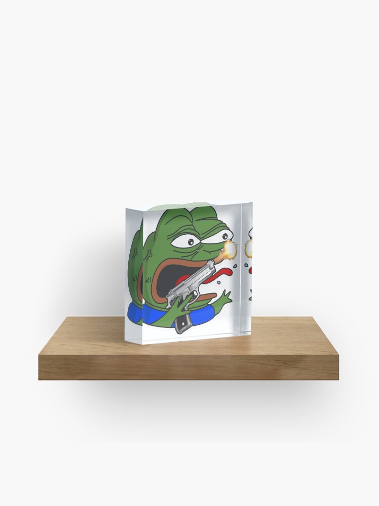 Pepega with Gun Sticker for Sale by renukabrc