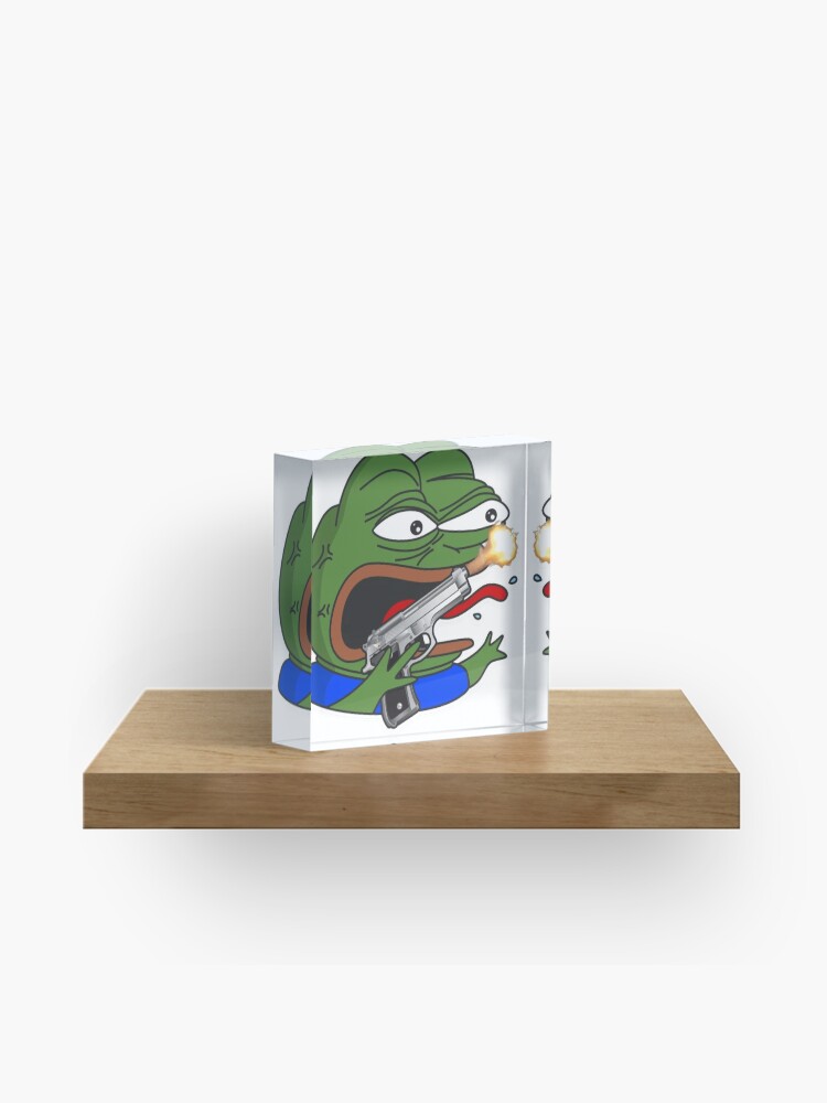 Pepega with Gun Sticker for Sale by renukabrc