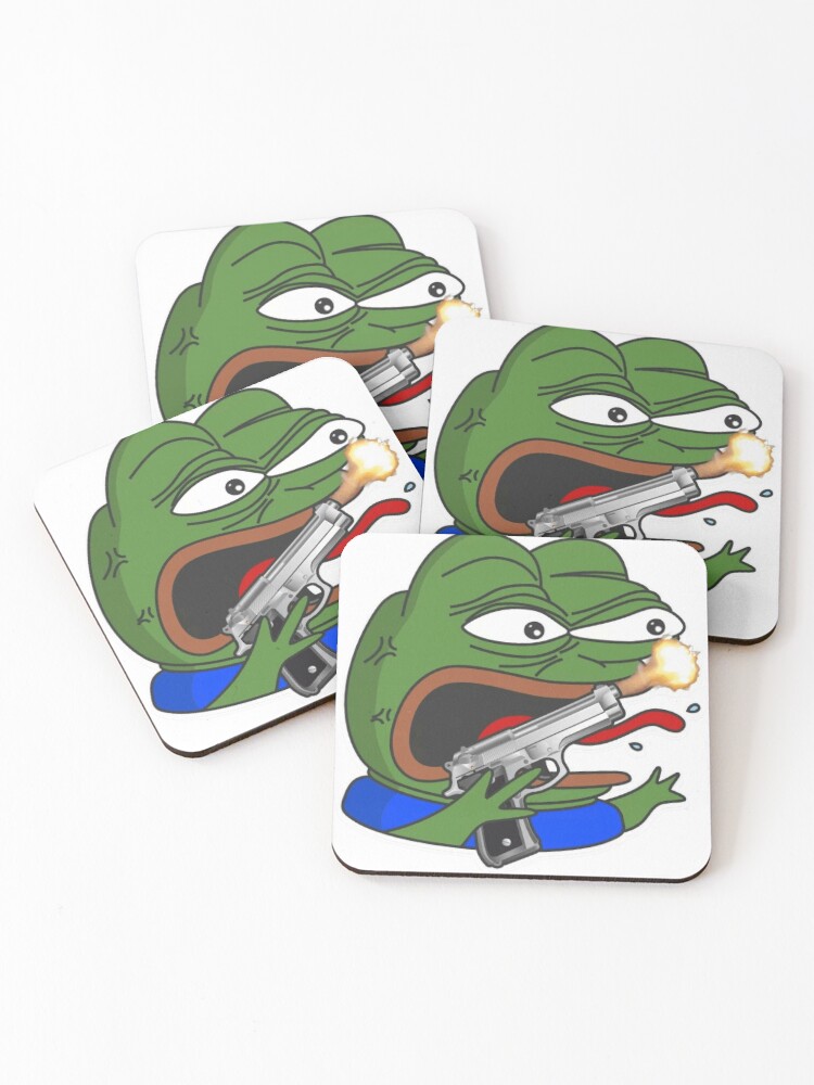 Pepega with Gun Sticker for Sale by renukabrc