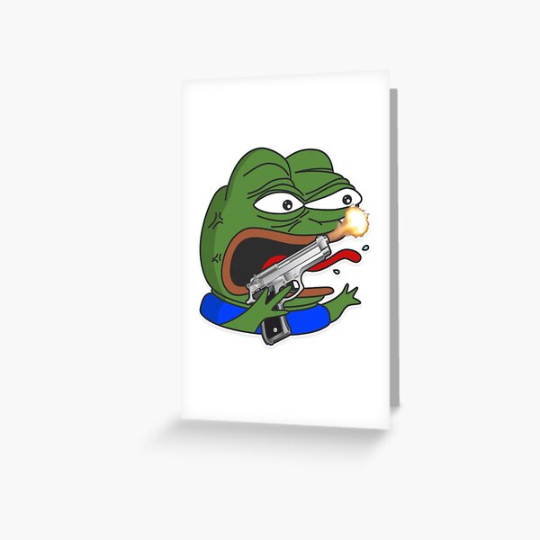 Pepega High Quality Emote | Greeting Card