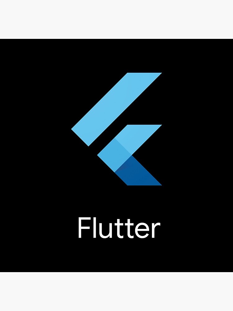 Lámina fotográfica «Copy of Logo Flutter SDK con Nombre en Negro» de ...