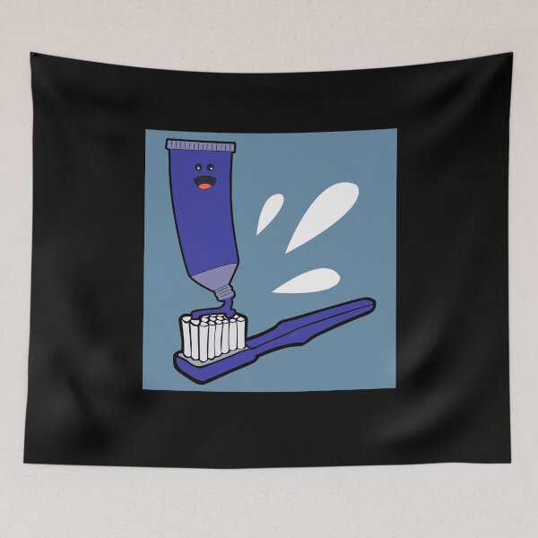 Item preview, Toothbrush toothpaste meme funny dentist gift designed and sold by redshirtz.