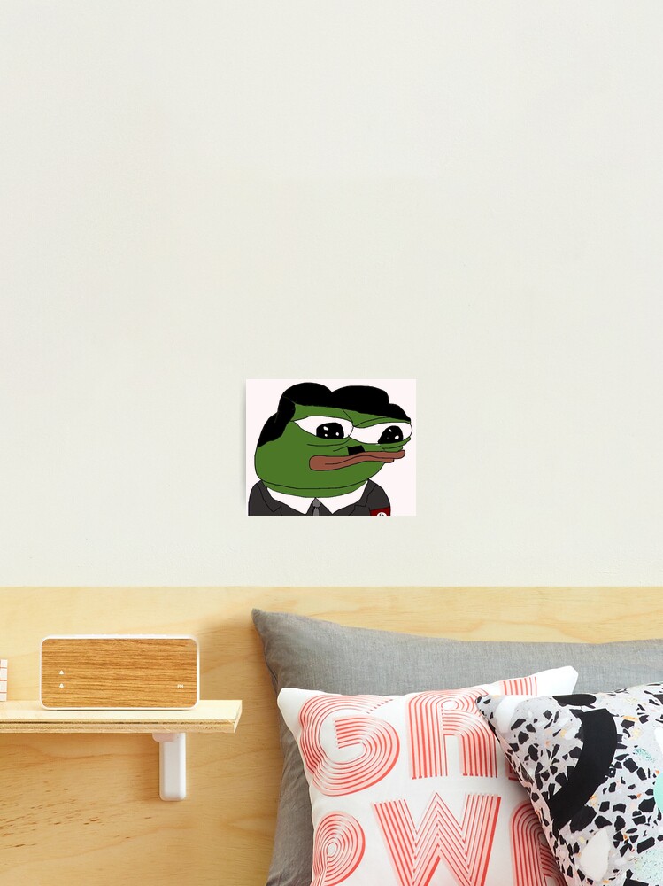 Pepega Funny Stream Emote' Poster, picture, metal print, paint by Husti