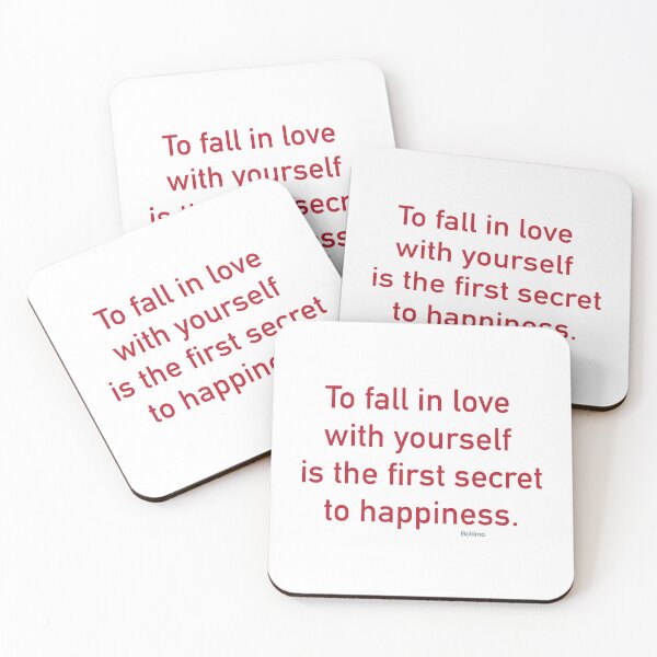 Item preview, To fall in love with yourself, is the first secret to happiness. Valentine Quote. Motivational, Positive, Inspirational, Wisdom Quotes. Own it. Wear it. Bohimo designed and sold by Bohimo.