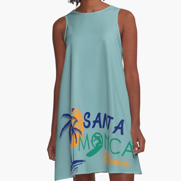 An illustration of Santa Monica A-Line Dress