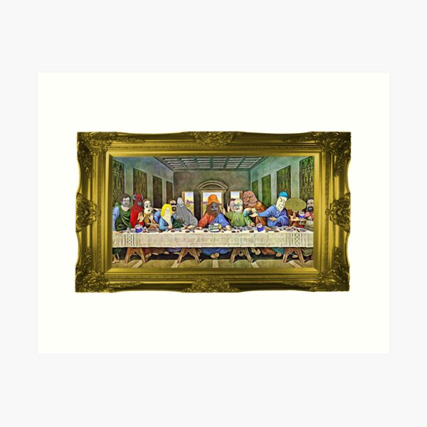 Last Supper of Browntown Art Print