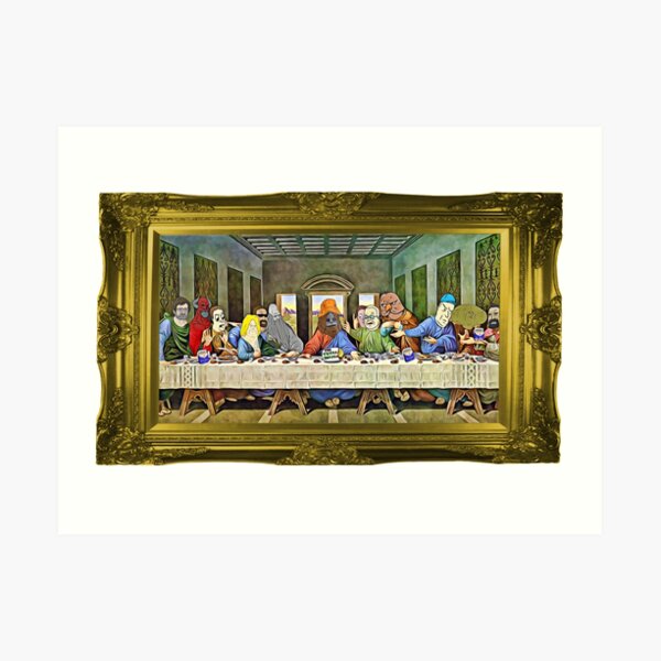 Last Supper of Browntown Art Print
