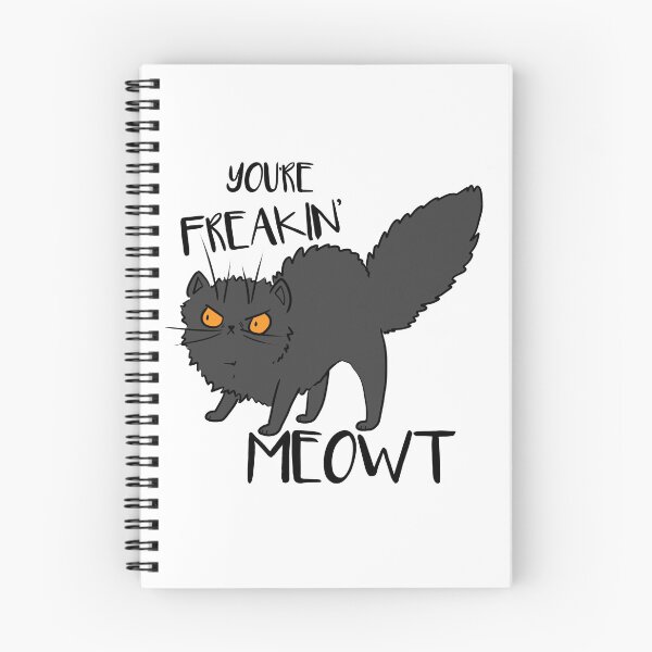 Item preview,  "You're Freakin Meowt" Chonky Floofy Void Cat designed and sold by RunicNature.