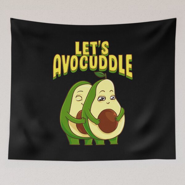 Item preview, Funny Let's Avocuddle Cute Avocado Cuddling Pun designed and sold by perfectpresents.