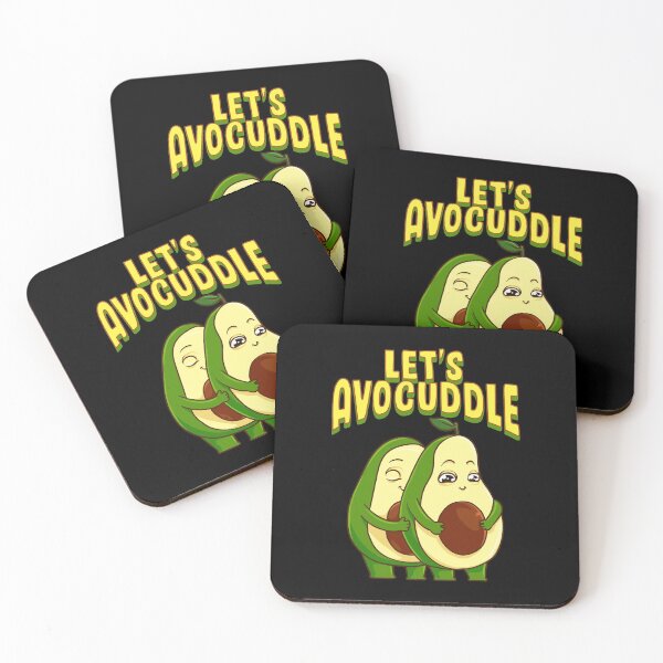 Item preview, Funny Let's Avocuddle Cute Avocado Cuddling Pun designed and sold by perfectpresents.