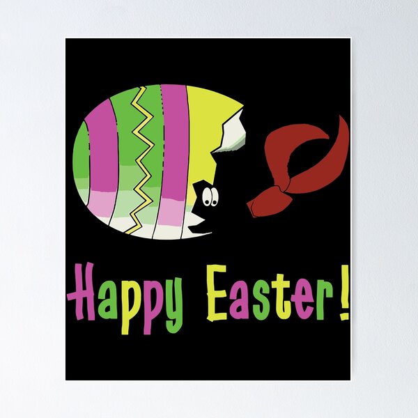 Easter Humu Poster for Sale by sharkbait83