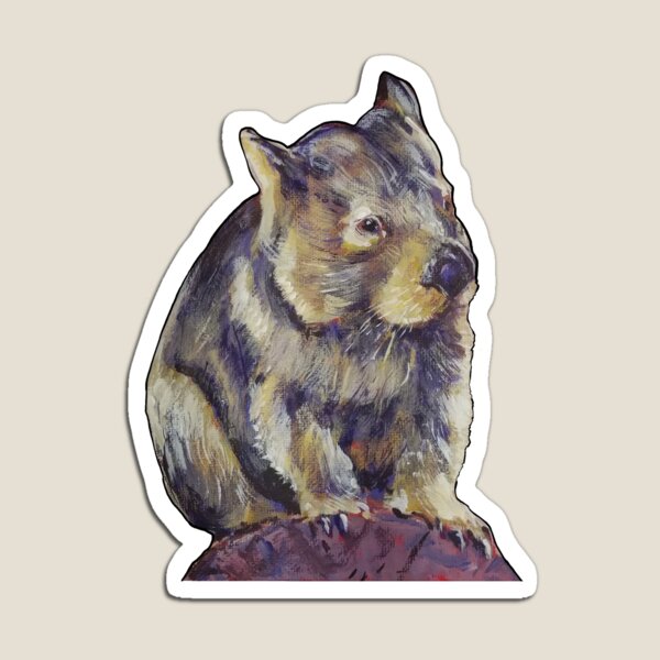 The Heroic Wombat Magnet
