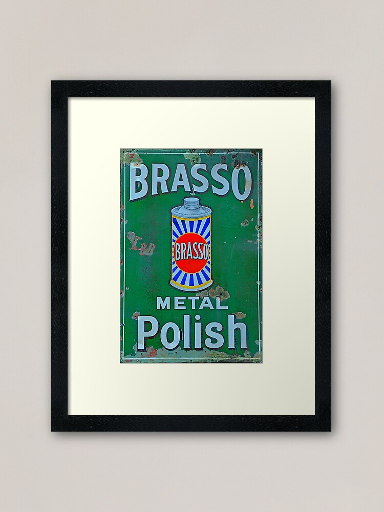 Sold at Auction: BRASSO METAL POLISH SIGN