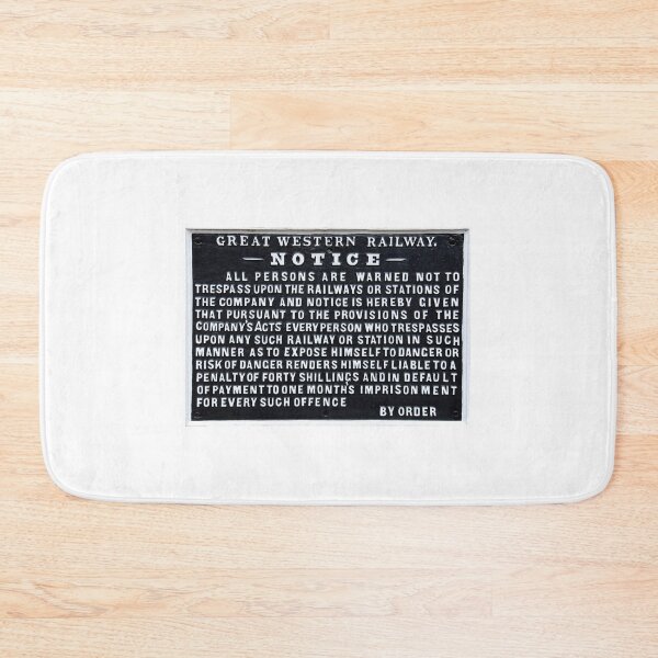 Item preview, Great Western Railway Trespass Notice Vintage cast Iron Sign designed and sold by Random Railways.