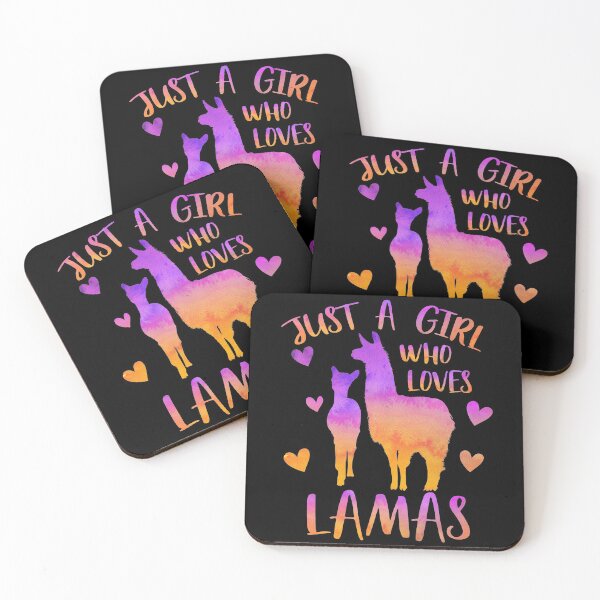 Item preview, Just a girl who loves LLamas designed and sold by PrettyPittie Shop.