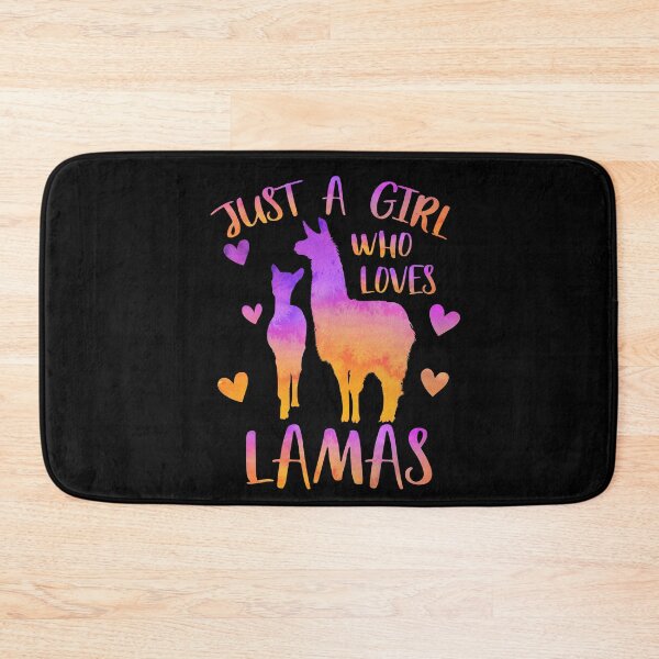 Item preview, Just a girl who loves LLamas designed and sold by PrettyPittie Shop.
