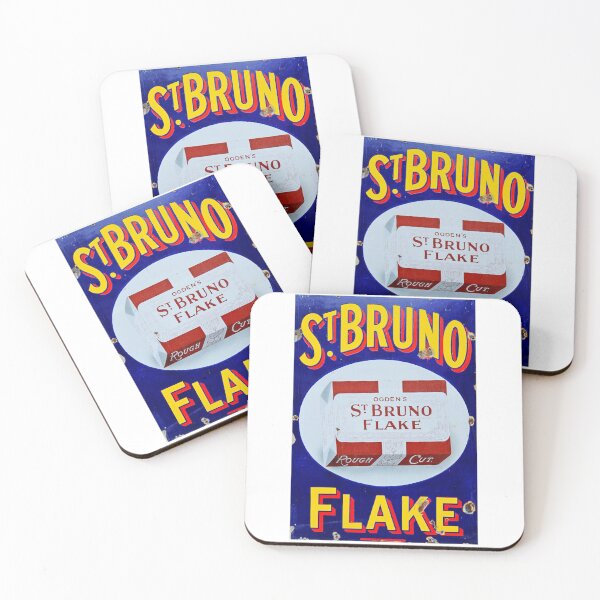 Item preview, St Bruno Flake advert vintage enamel tobacco sign designed and sold by Random Railways.
