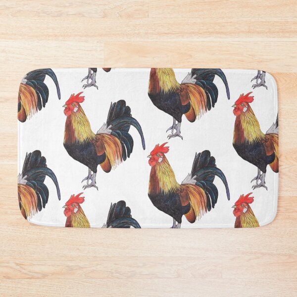 Item preview, Rooster on White - Hand drawn illustration designed and sold by Penny Royal.