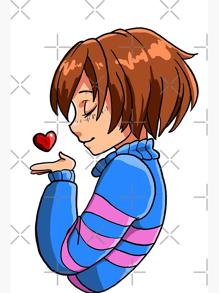 Frisk Undertale Art Board Print By Sevenhrts Redbubble