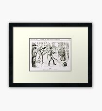 MP & Votes for Women Punch cartoon 1908 Framed Print