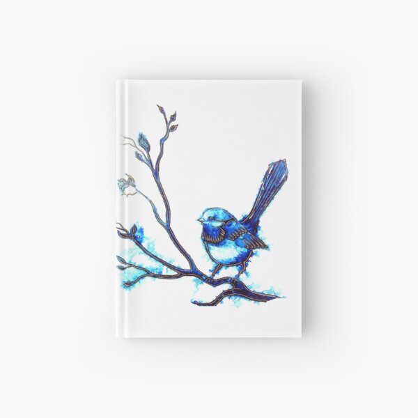 Blue Wrens Hardcover Journal