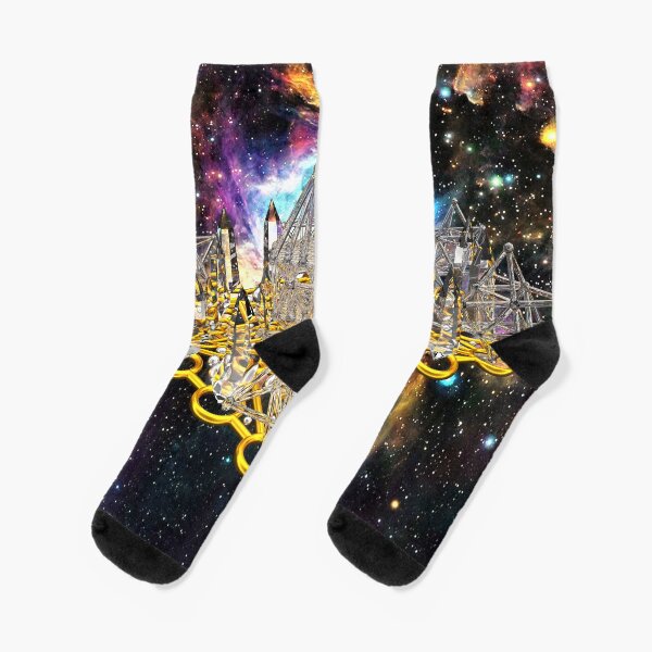Crystal Hexagrid Matrix Stargate Socks