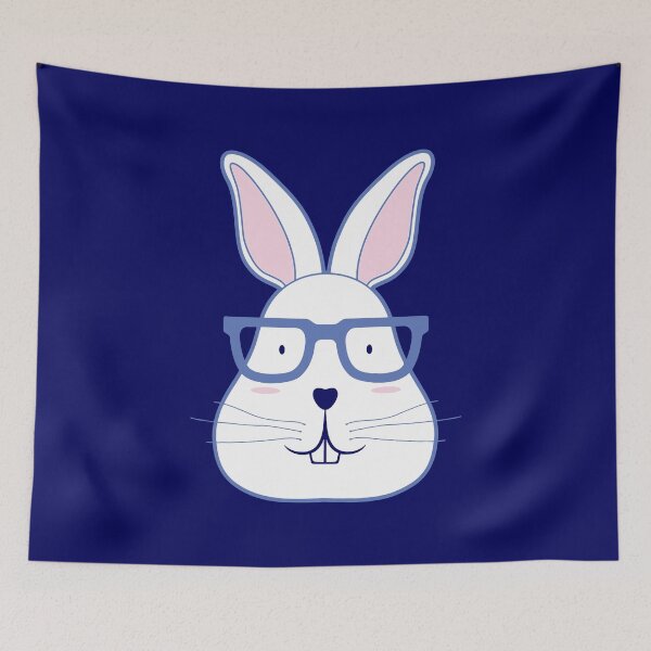 Item preview, Nerd Rabbit Easter Bunny Glasses designed and sold by WanitaDesign.