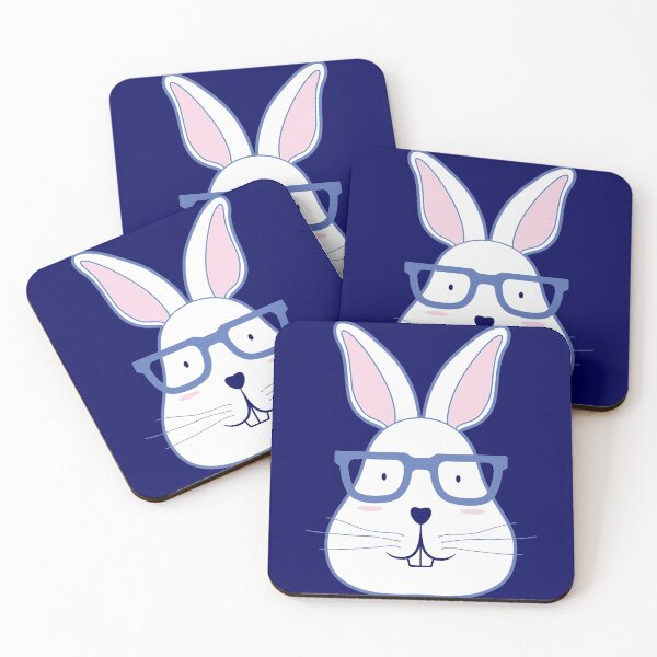 Item preview, Nerd Rabbit Easter Bunny Glasses designed and sold by WanitaDesign.