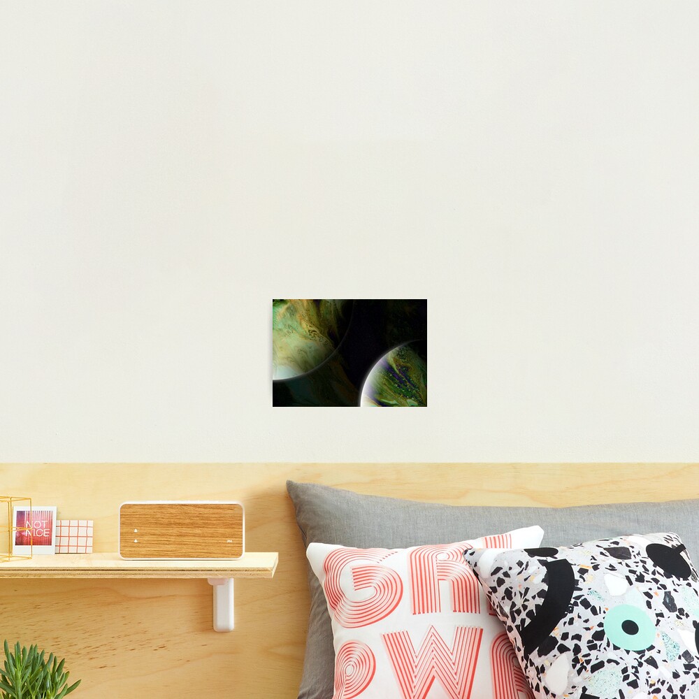 Approaching Conjunction: Outer Space Planet Art Photographic Print