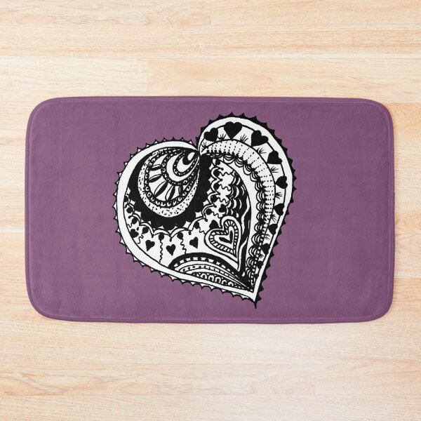 Item preview, Valentine Heart Aussie Tangle Black & White  designed and sold by Heatherian.