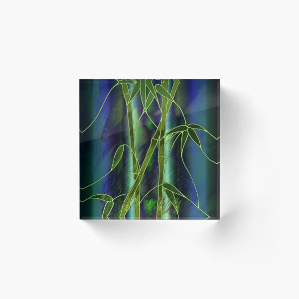 Bamboo Acrylic Block