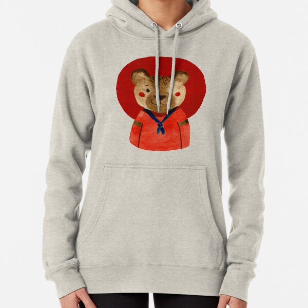 Boy Scout Bear Hand Painted Pullover Hoodie