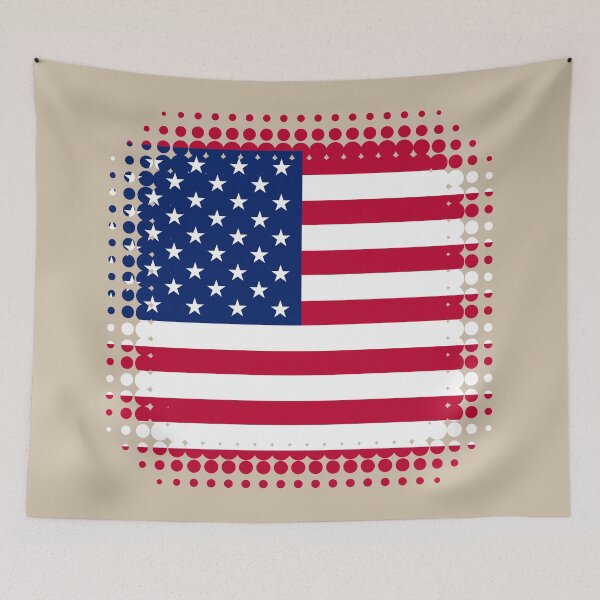 Aperçu de l'œuvre Flag of United States of America (USA) - Retro créée et vendue par pixelinga.
